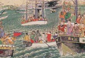 西洋记第三十七回：王神姑生擒护卫，张狼牙馘斩神姑