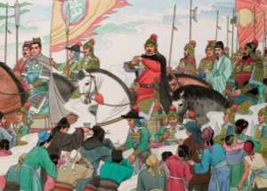 说岳全传第七十七回：山狮驼兵阻界山，杨继周力敌番将